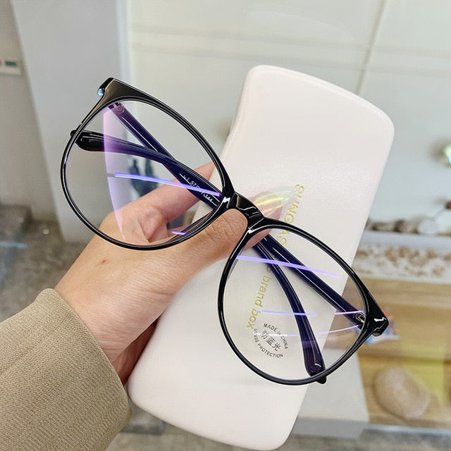 Transparent Computer Glasses  Women Men Anti Blue Light