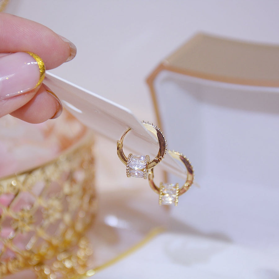 14K Plated Gold Zirconia