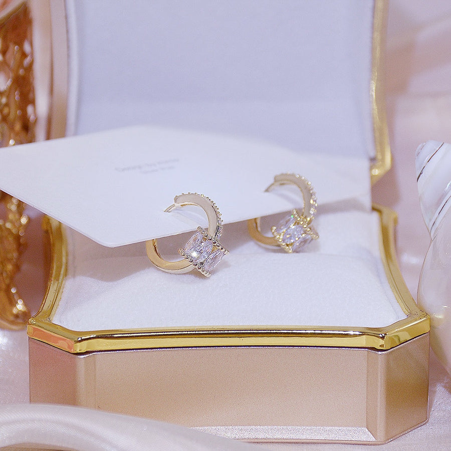14K Plated Gold Zirconia
