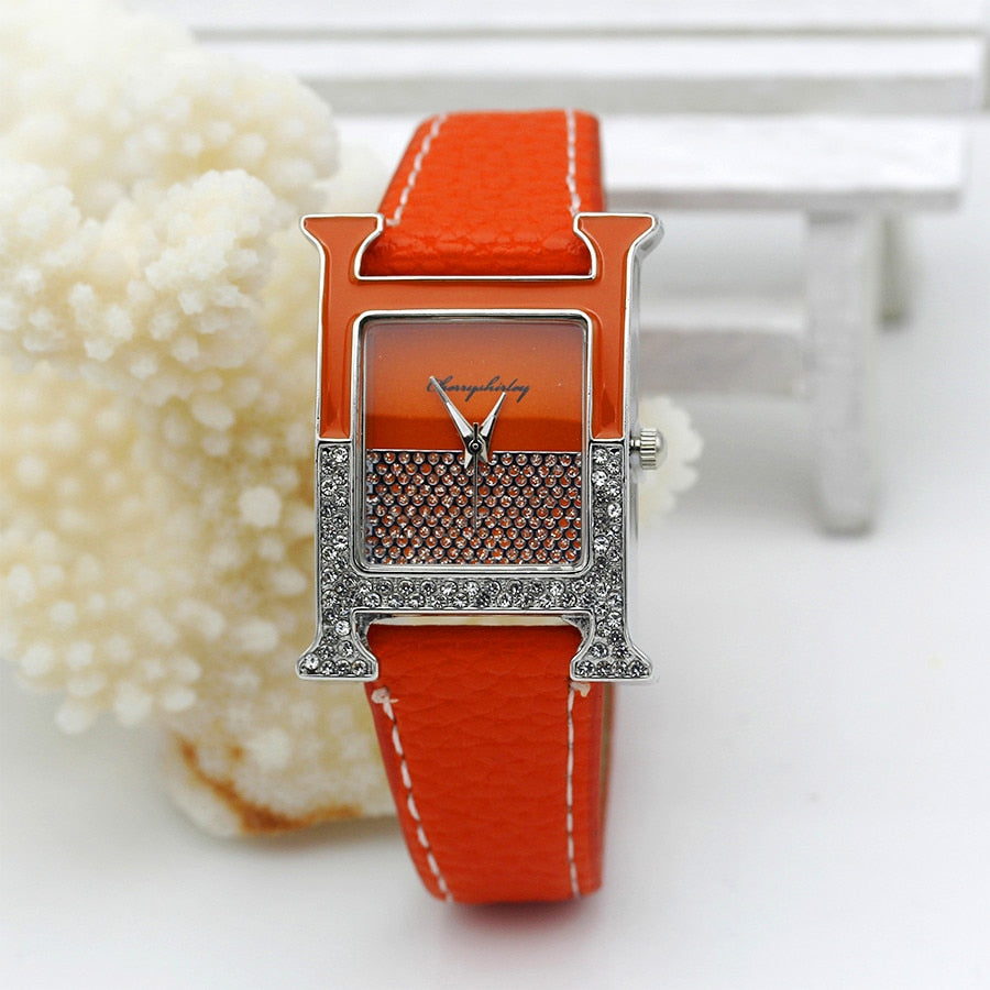 Casual Female Square Shaped WristWatch
