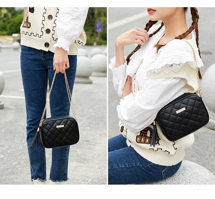 Small Messenger Bag For Women  Lingge Embroidery