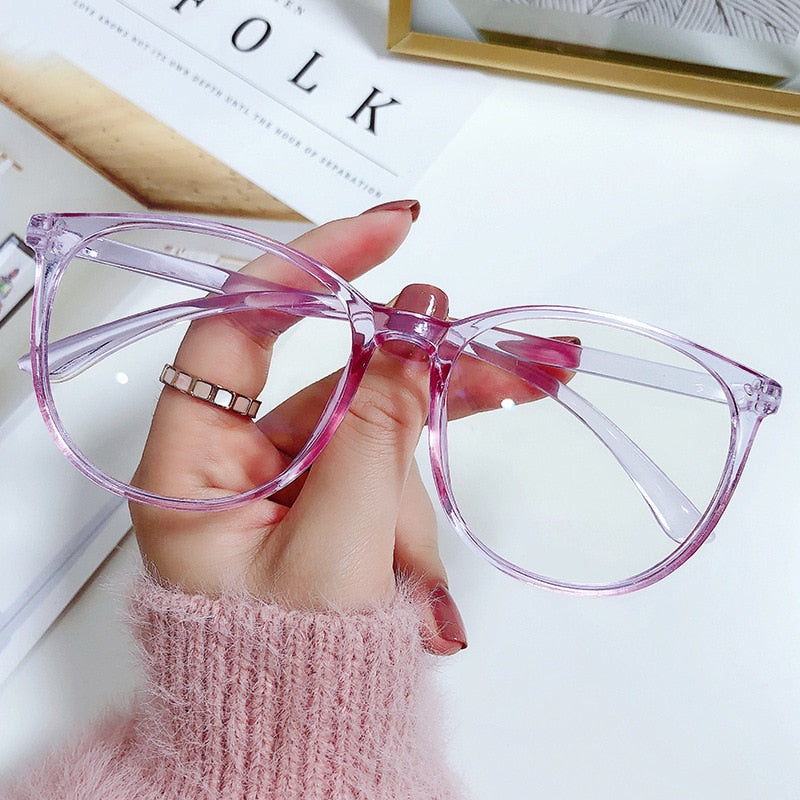 Transparent Computer Glasses  Women Men Anti Blue Light