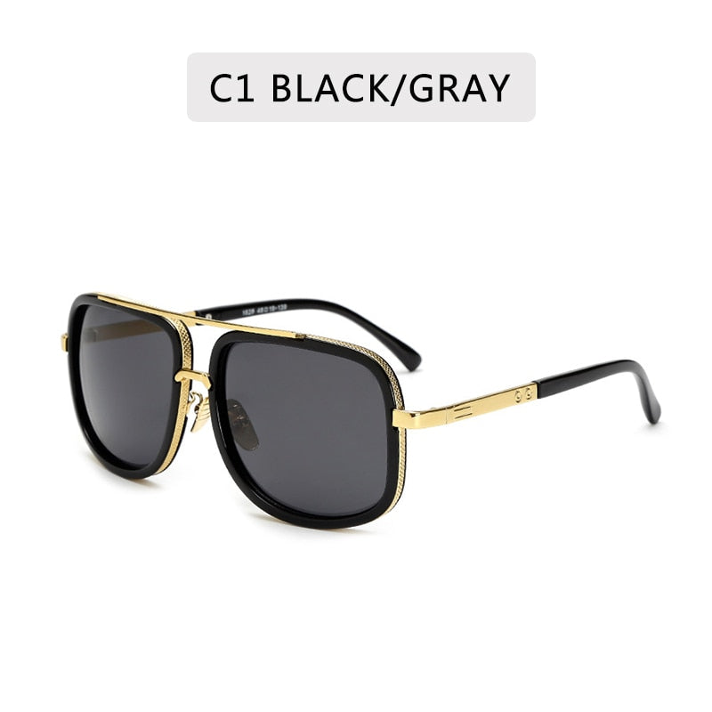 New Fashion Big Frame Square Mens Sunglasses  High Quality