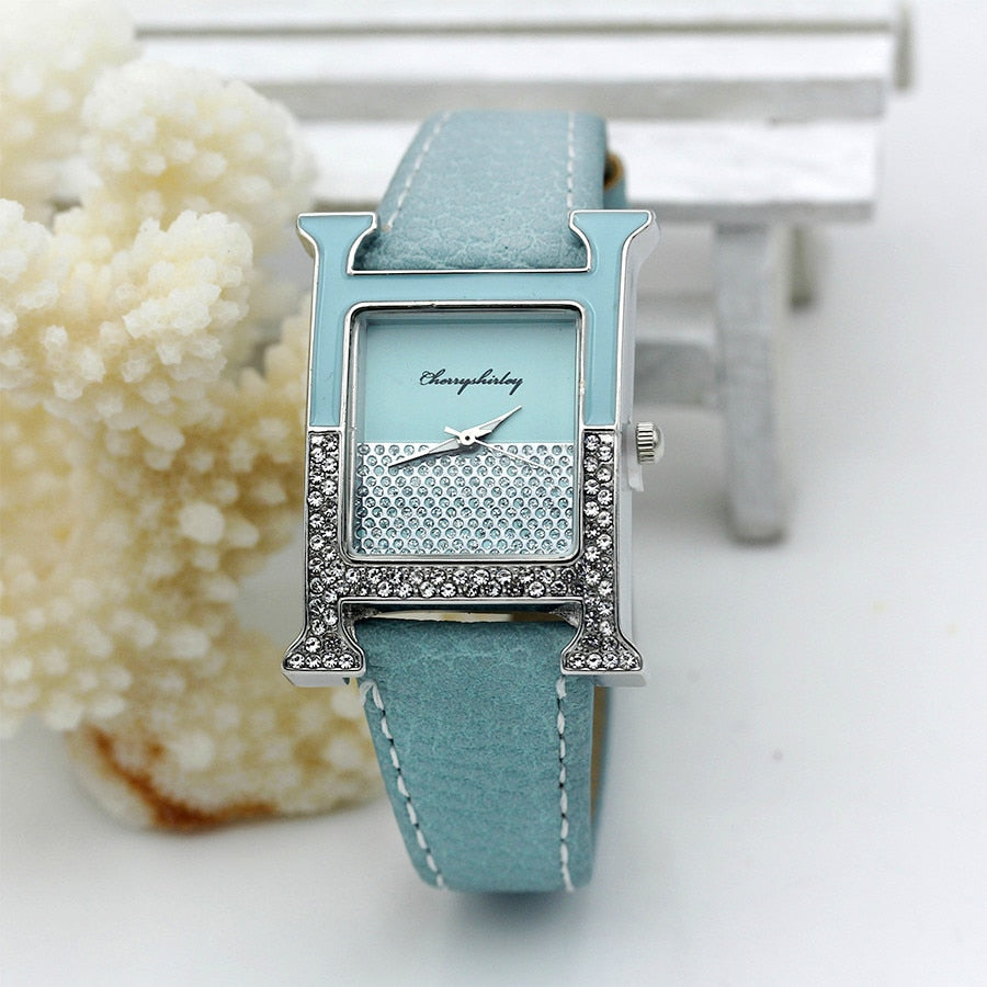 Casual Female Square Shaped WristWatch