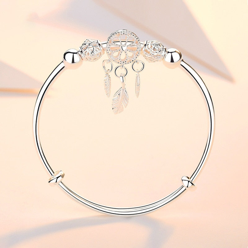 Adjustable Silver Color Dreamcatcher Tassel