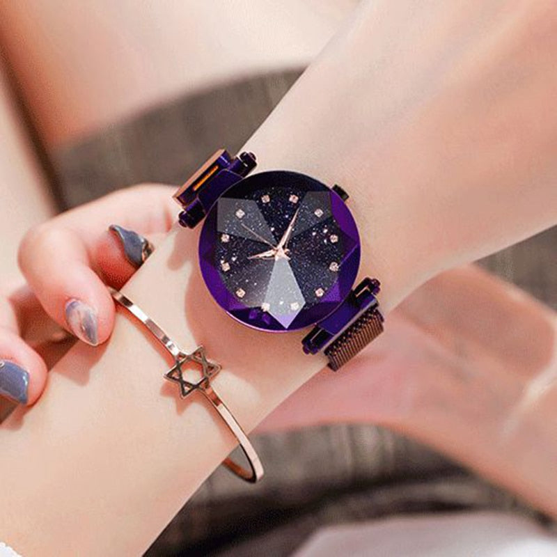 Ladies Magnetic Starry Sky Luxury Women Watches