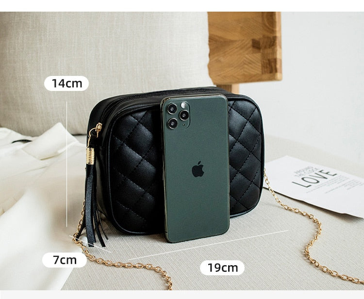 Small Messenger Bag For Women  Lingge Embroidery