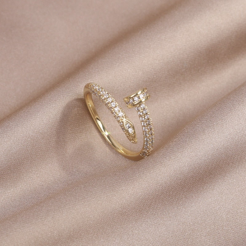 14K Real Gold Plated Zircon Ring