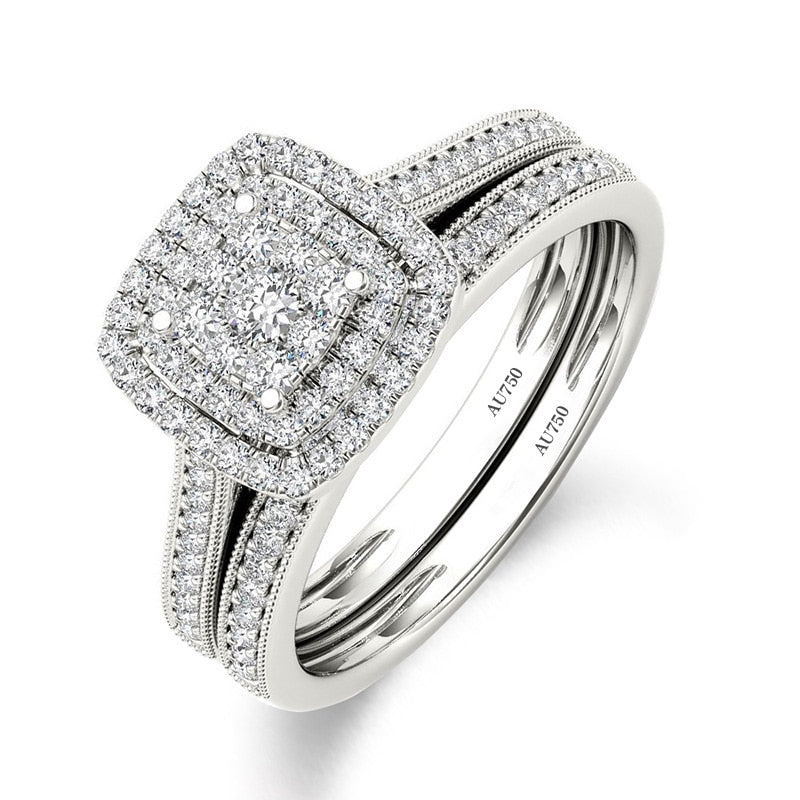 Cubic Zirconia  For Women Solid 925 Sterling Silver Gold Plated