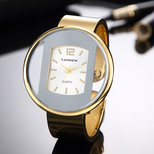 Women Bracelet Gold Quartz Wristwatches