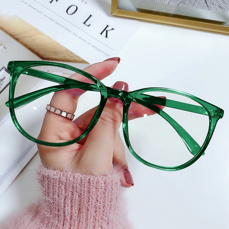 Transparent Computer Glasses  Women Men Anti Blue Light
