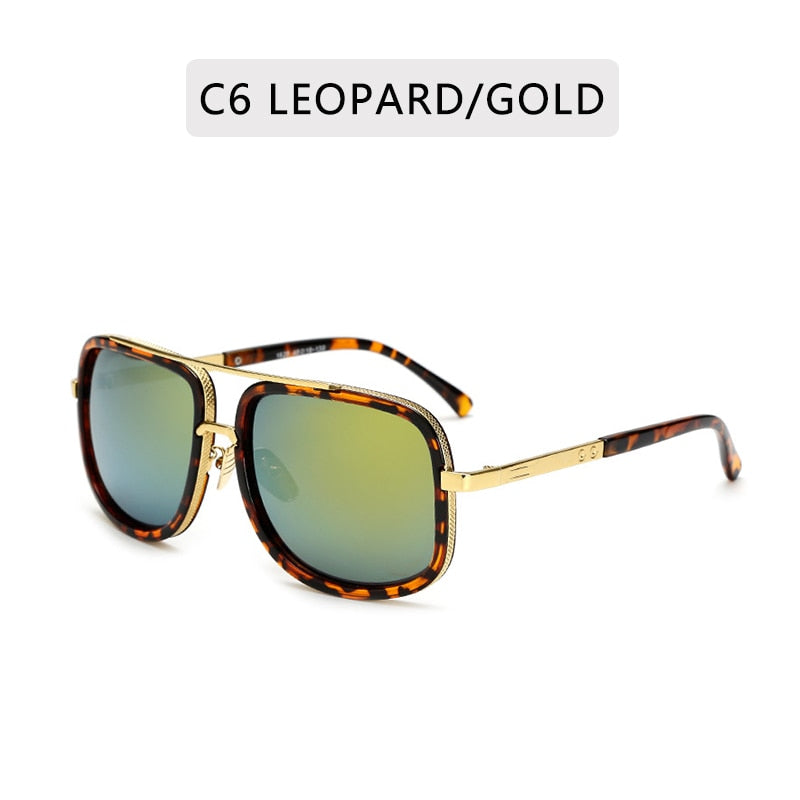 New Fashion Big Frame Square Mens Sunglasses  High Quality