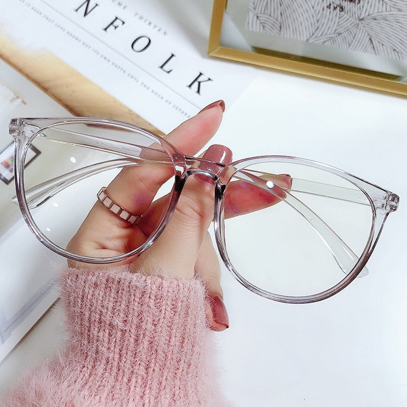 Transparent Computer Glasses  Women Men Anti Blue Light