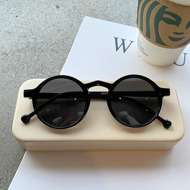 Oulylan Retro Round Sunglasses for Women & Men