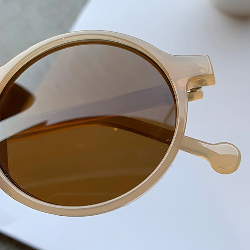 Oulylan Retro Round Sunglasses for Women & Men