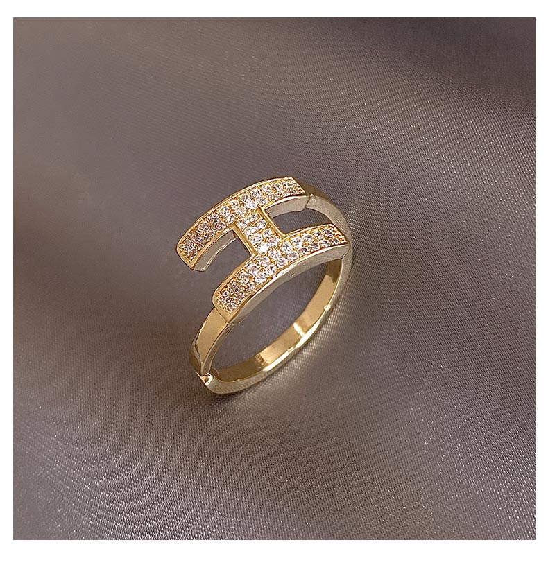 14K Real Gold Plated Zircon Ring