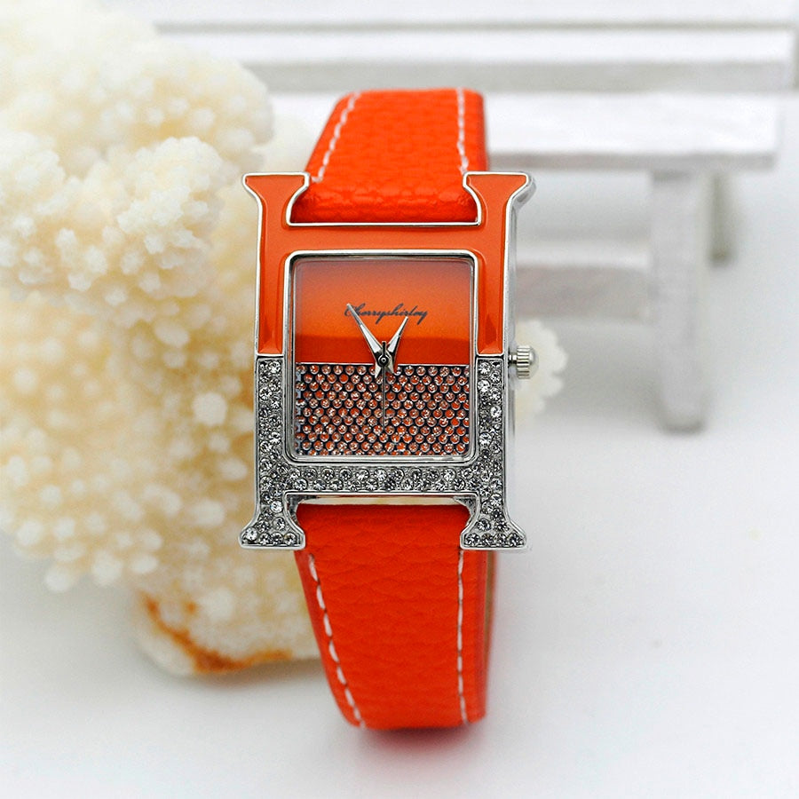 Casual Female Square Shaped WristWatch