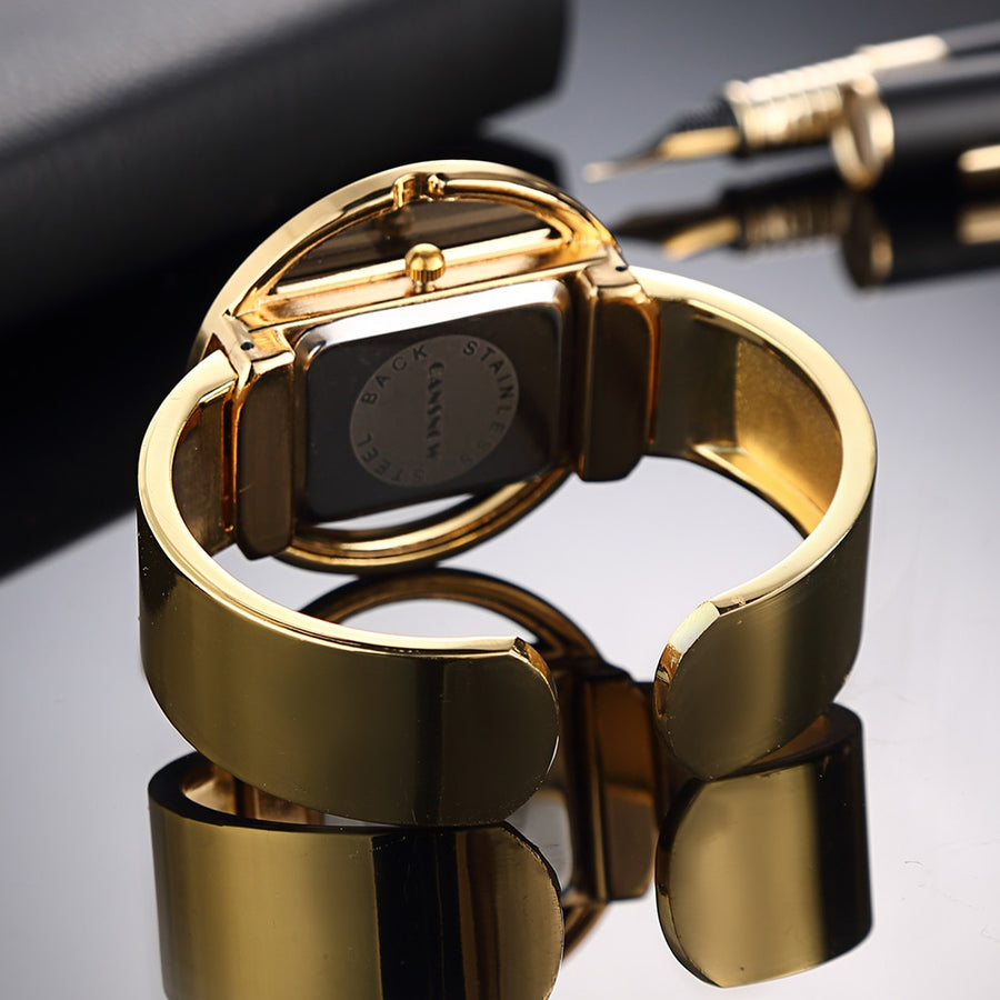 Women Bracelet Gold Quartz Wristwatches