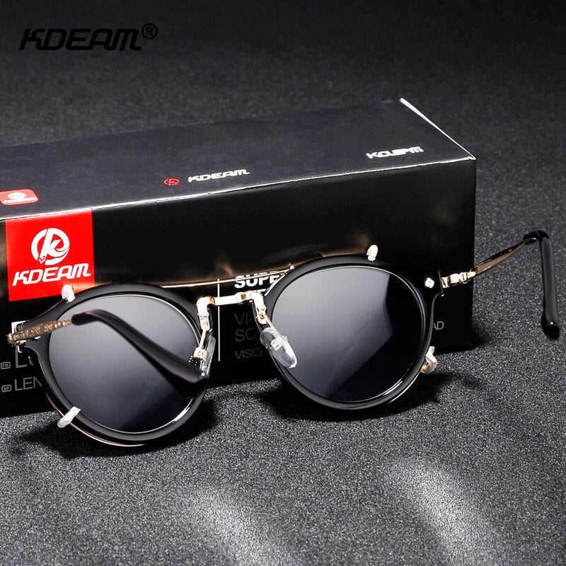 Men Removable Round Glasses