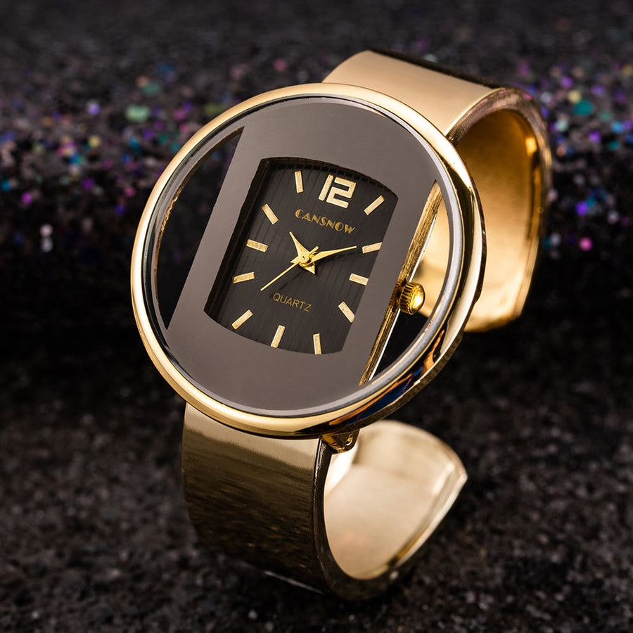 Women Bracelet Gold Quartz Wristwatches