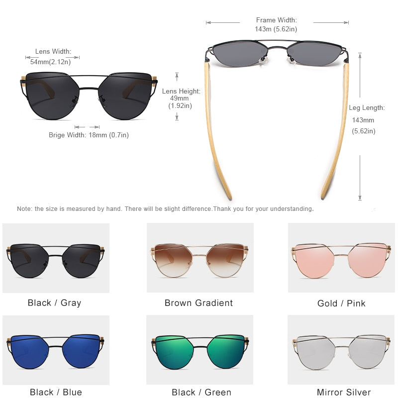 KINGSEVEN Handmade Wood Sunglasses Men Bamboo