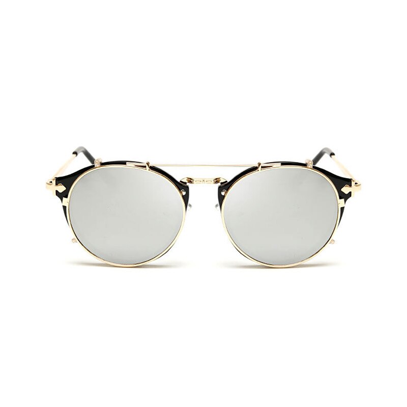 Men Removable Round Glasses