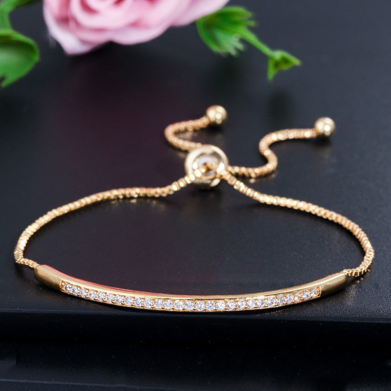CWWZircons Adjustable Bracelet Bangle for Women