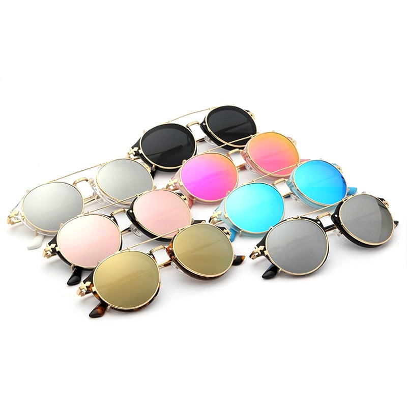 Men Removable Round Glasses