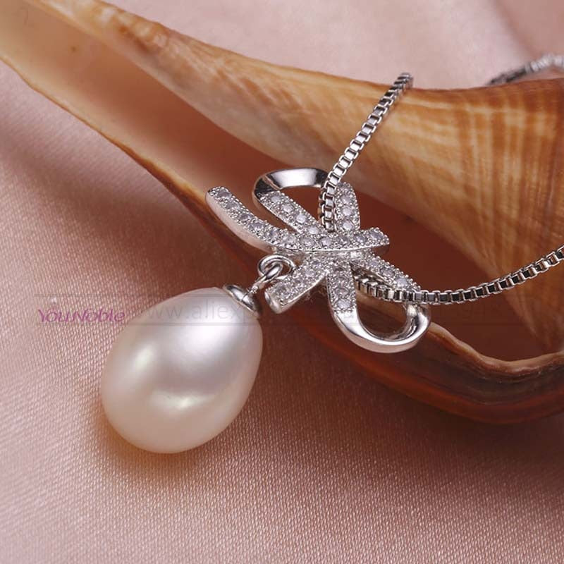 Wedding jewelry set white bridal jewelry sets for women,925 sterling silver natural pearl