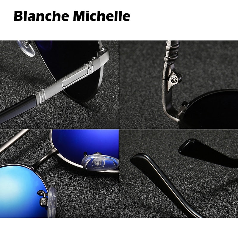 Blanche Michelle Pilot Polarized Sunglasses for Men