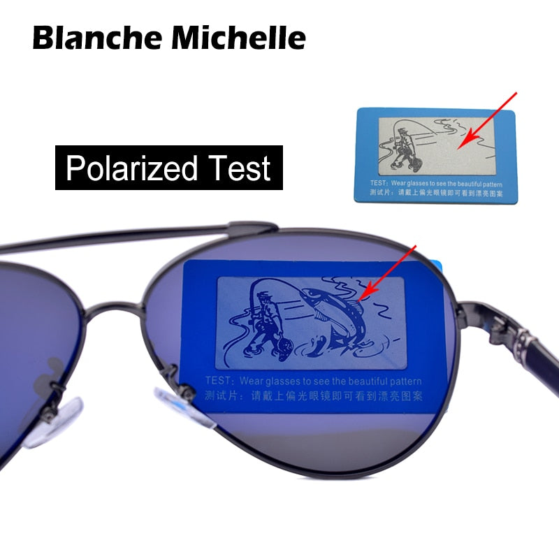 Blanche Michelle Pilot Polarized Sunglasses for Men