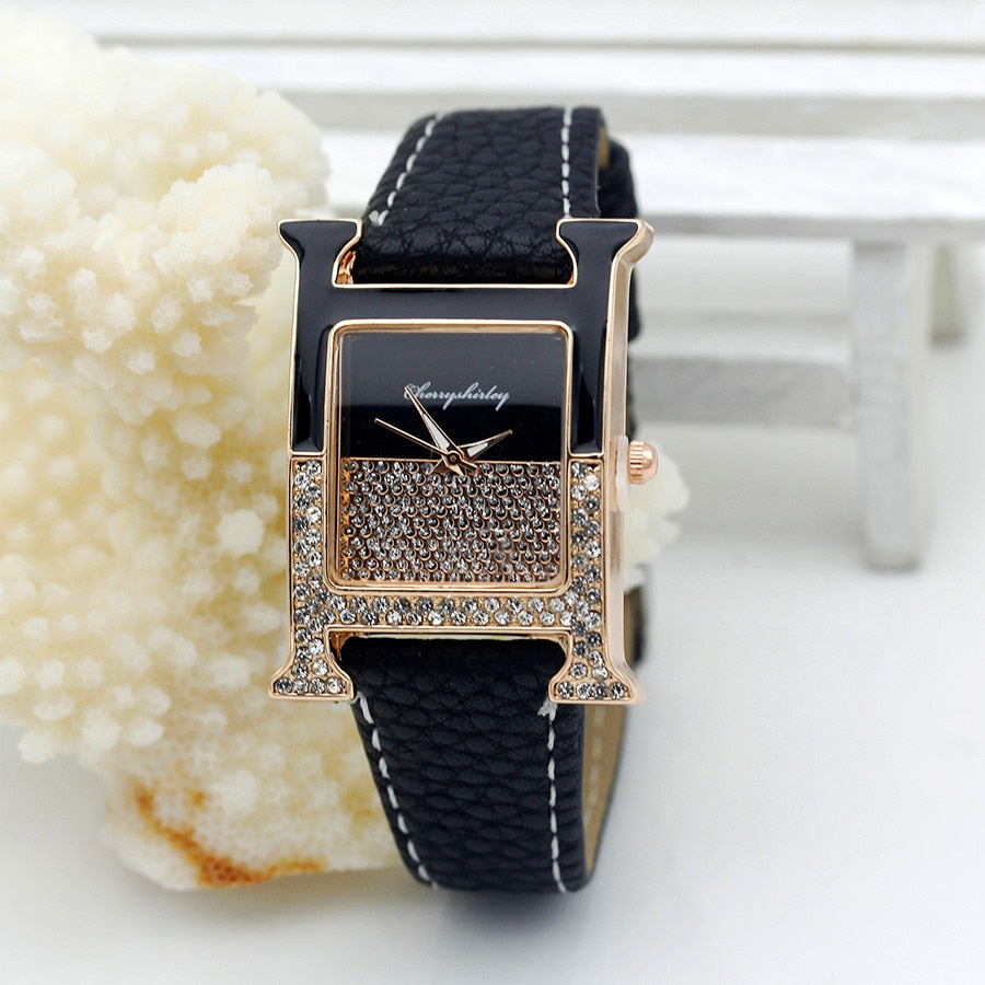 Casual Female Square Shaped WristWatch
