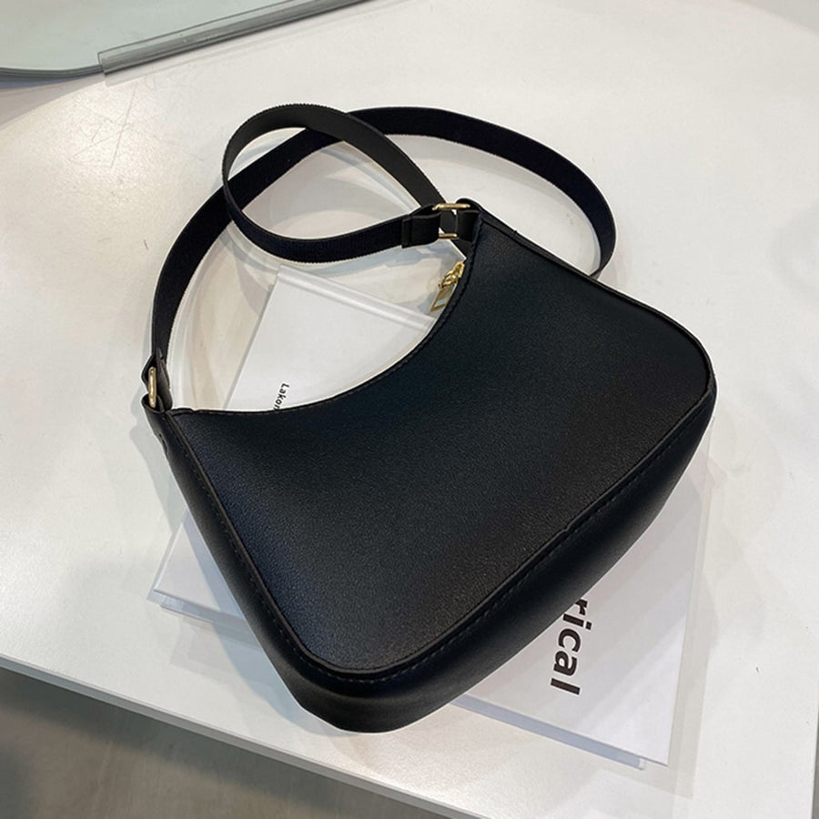 Women Fashion Handbags Retro Solid Color PU Leather