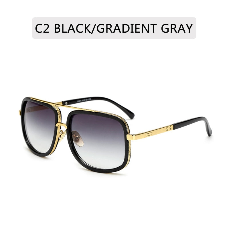 New Fashion Big Frame Square Mens Sunglasses  High Quality