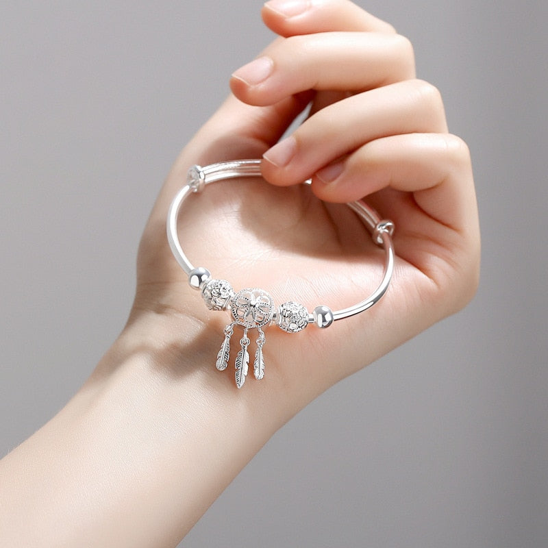 Adjustable Silver Color Dreamcatcher Tassel