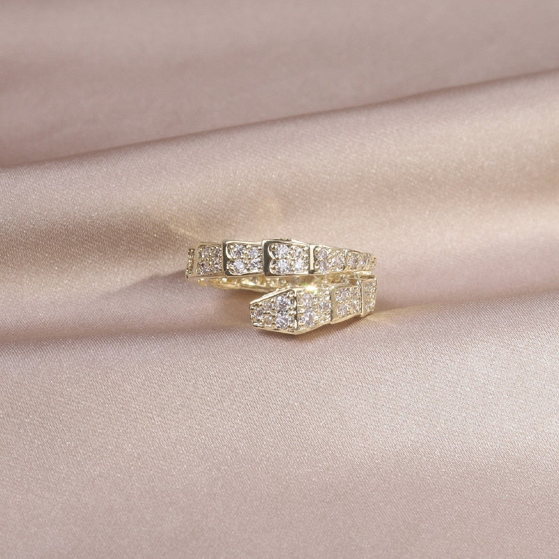 14K Real Gold Plated Zircon Ring