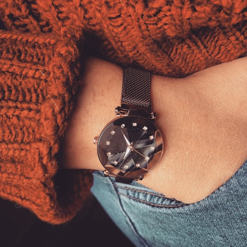 Ladies Magnetic Starry Sky Luxury Women Watches