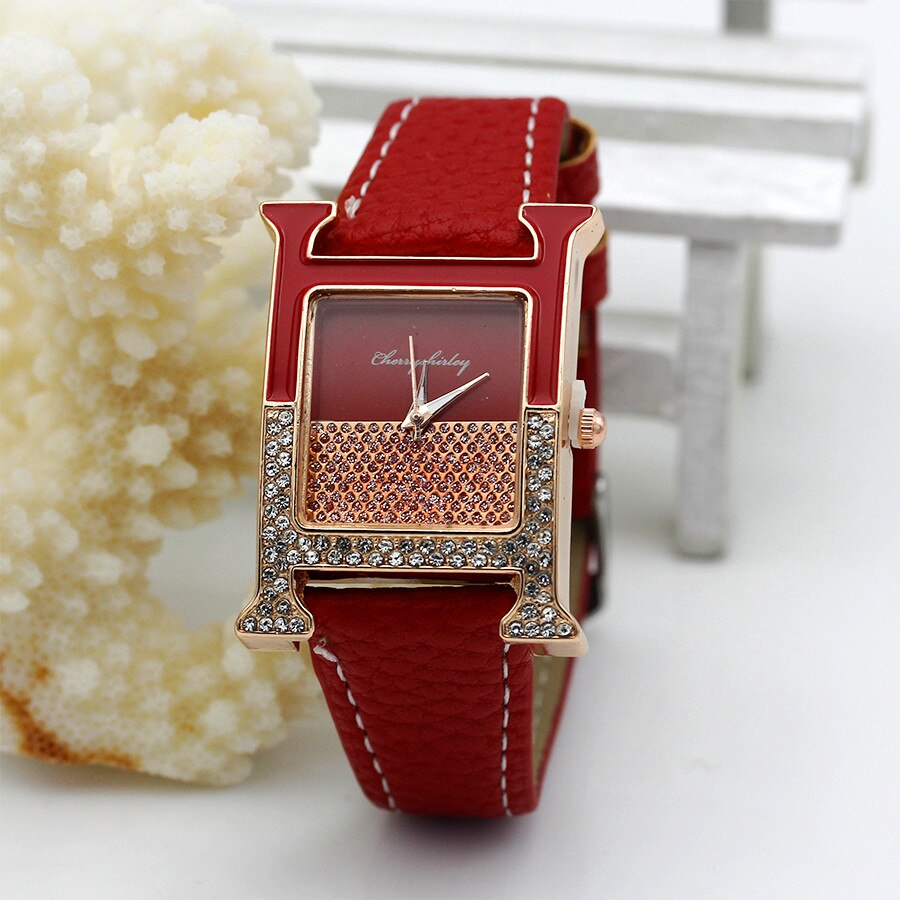 Casual Female Square Shaped WristWatch