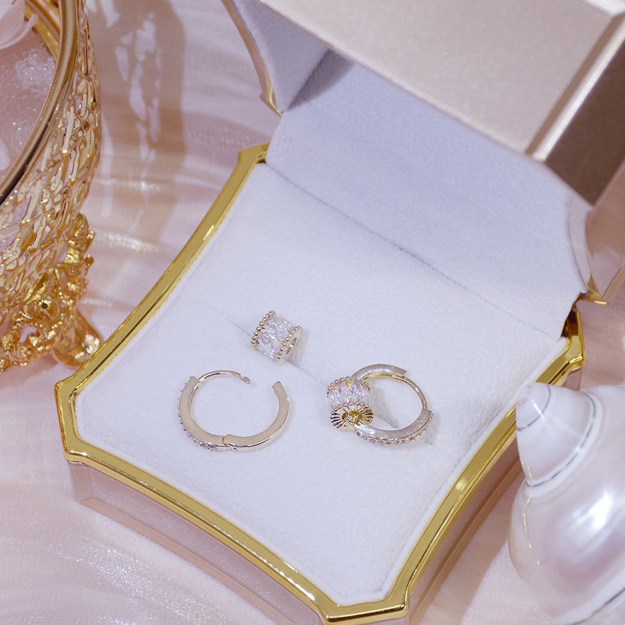 14K Plated Gold Zirconia