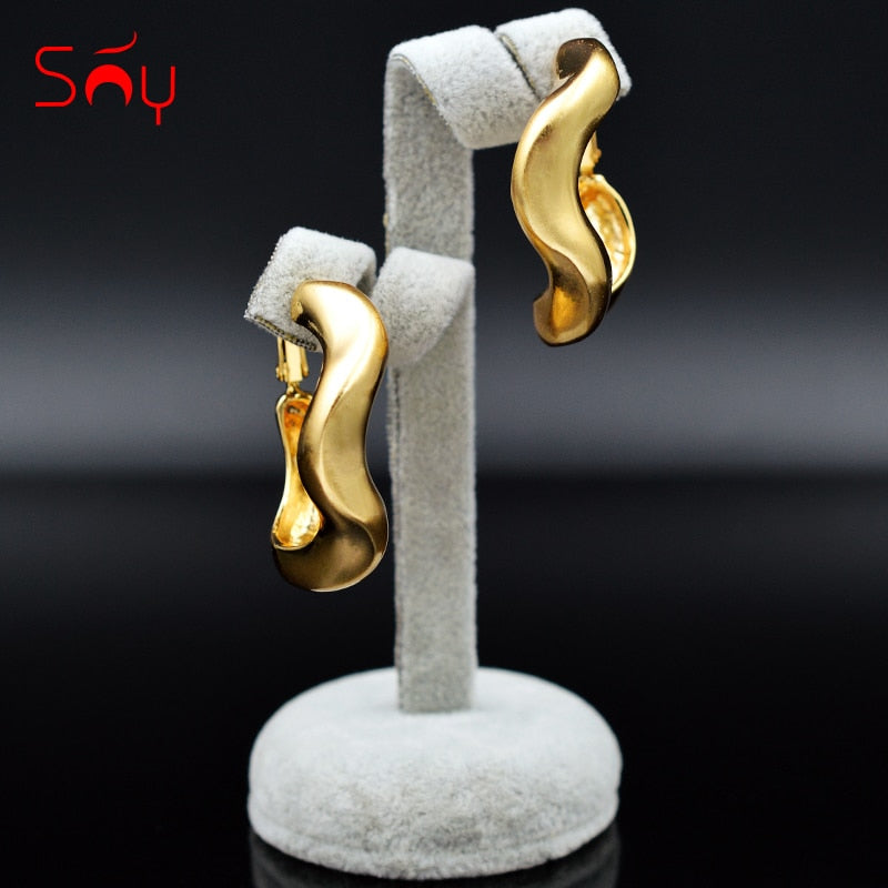 Sunny Jewelry Classic Big Round Hoop Earrings.