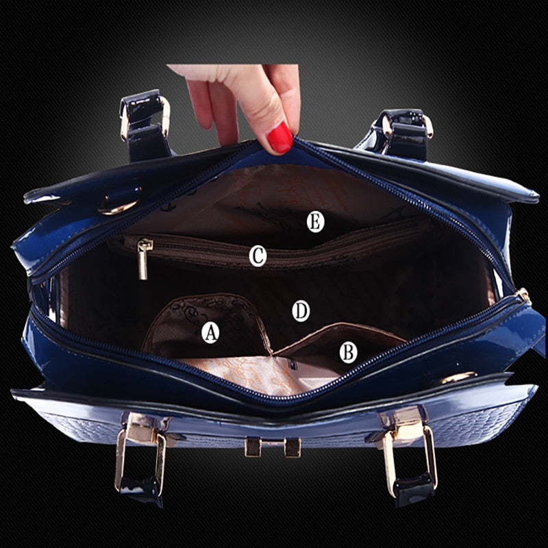 Women leather handbags luxury brand.