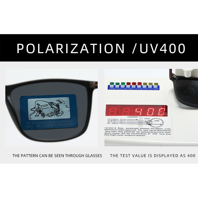 Luxury Square Vintage Polarized Sunglasses For Men & Women