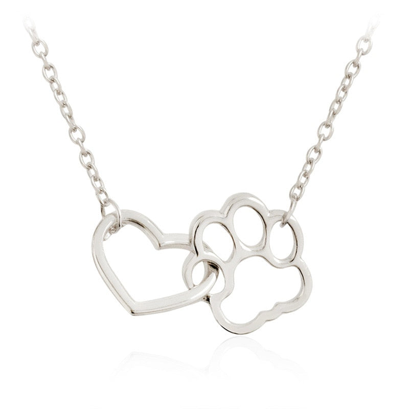 Women Chokers Necklace Tassut Cat And Dog Paw Print