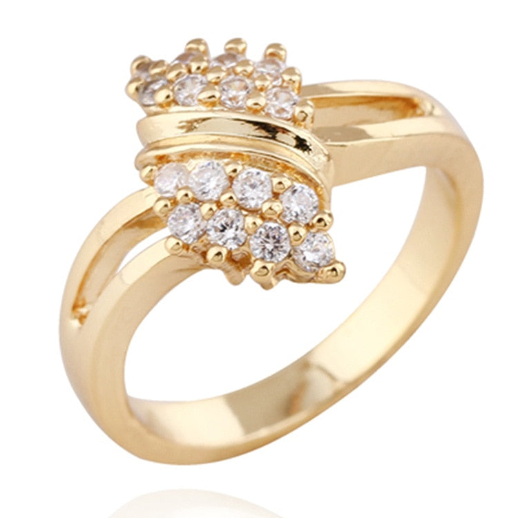 14K Gold Diamond Rings for Women Bohemia jewelry