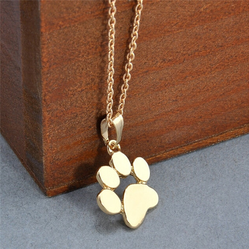 Women Chokers Necklace Tassut Cat And Dog Paw Print