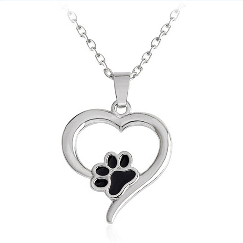 Women Chokers Necklace Tassut Cat And Dog Paw Print
