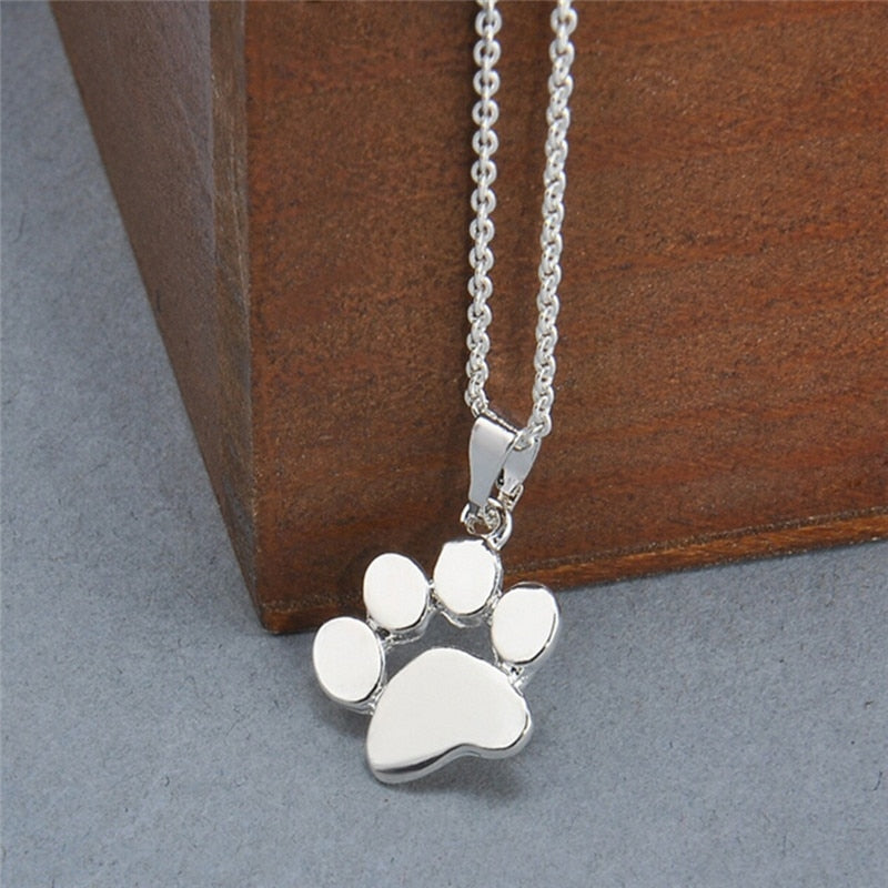 Women Chokers Necklace Tassut Cat And Dog Paw Print
