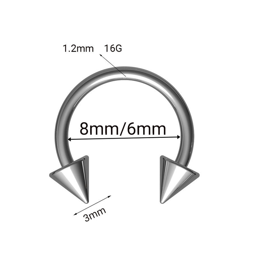 1PC Stainless Steel Fashion Crystal CZ Hoop
